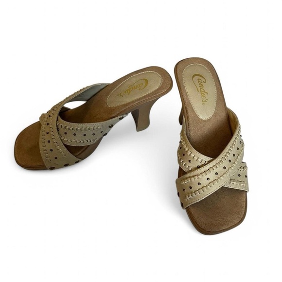 Candie’s Y2K Studded Open-Toe Mules (Size 7 M) - Picture 1 of 7